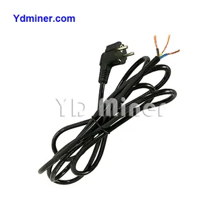 Hot sale Accessories European Plug Electrical Power Cable for Antminer Mining 3*1.5mm