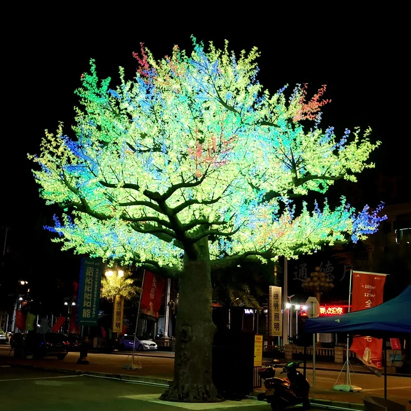 10m Large LED Lighted Artificial Christmas Tree - Programmable Music ...