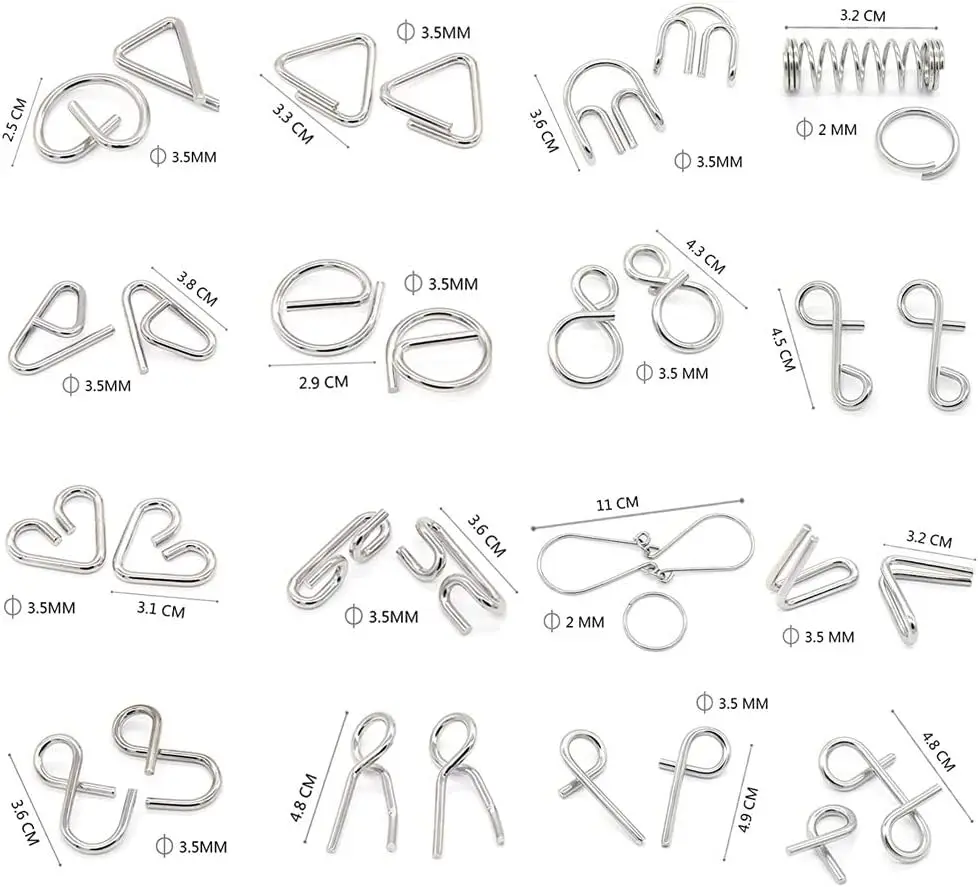 Difficult Wooden Brain Teaser Puzzle Set Secret Box 3d Brain Teaser