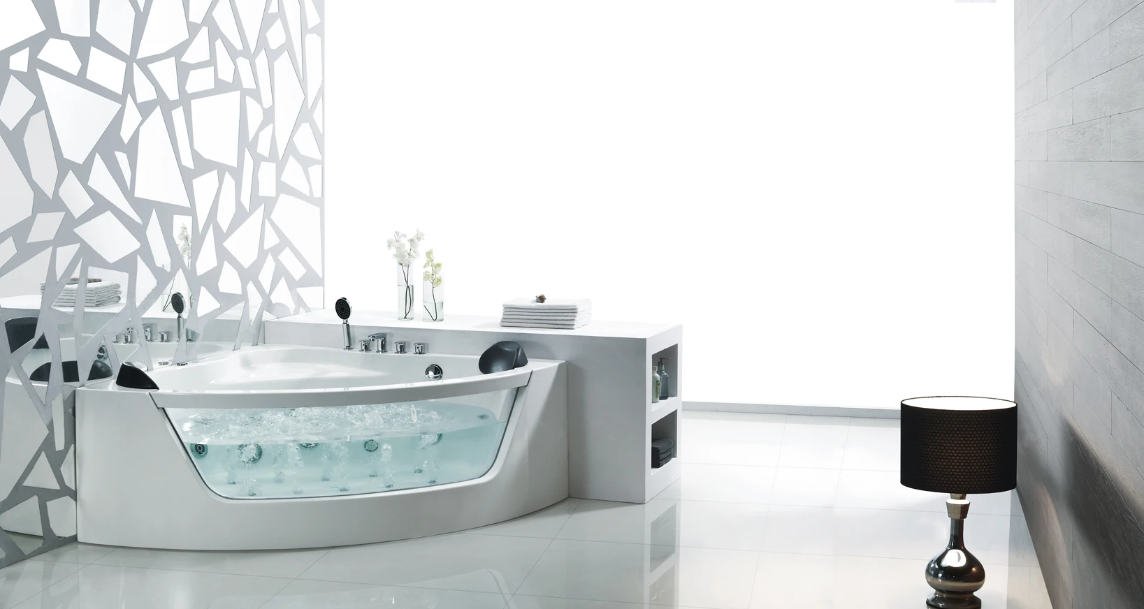 现代风格人造丙烯酸可见2人按摩浴缸 - buy 2 person bathtub,modern