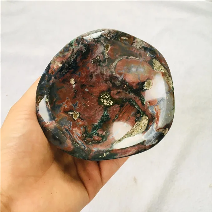 natural large crystal bowls ocean jasper crystal quartz ashtray for healing