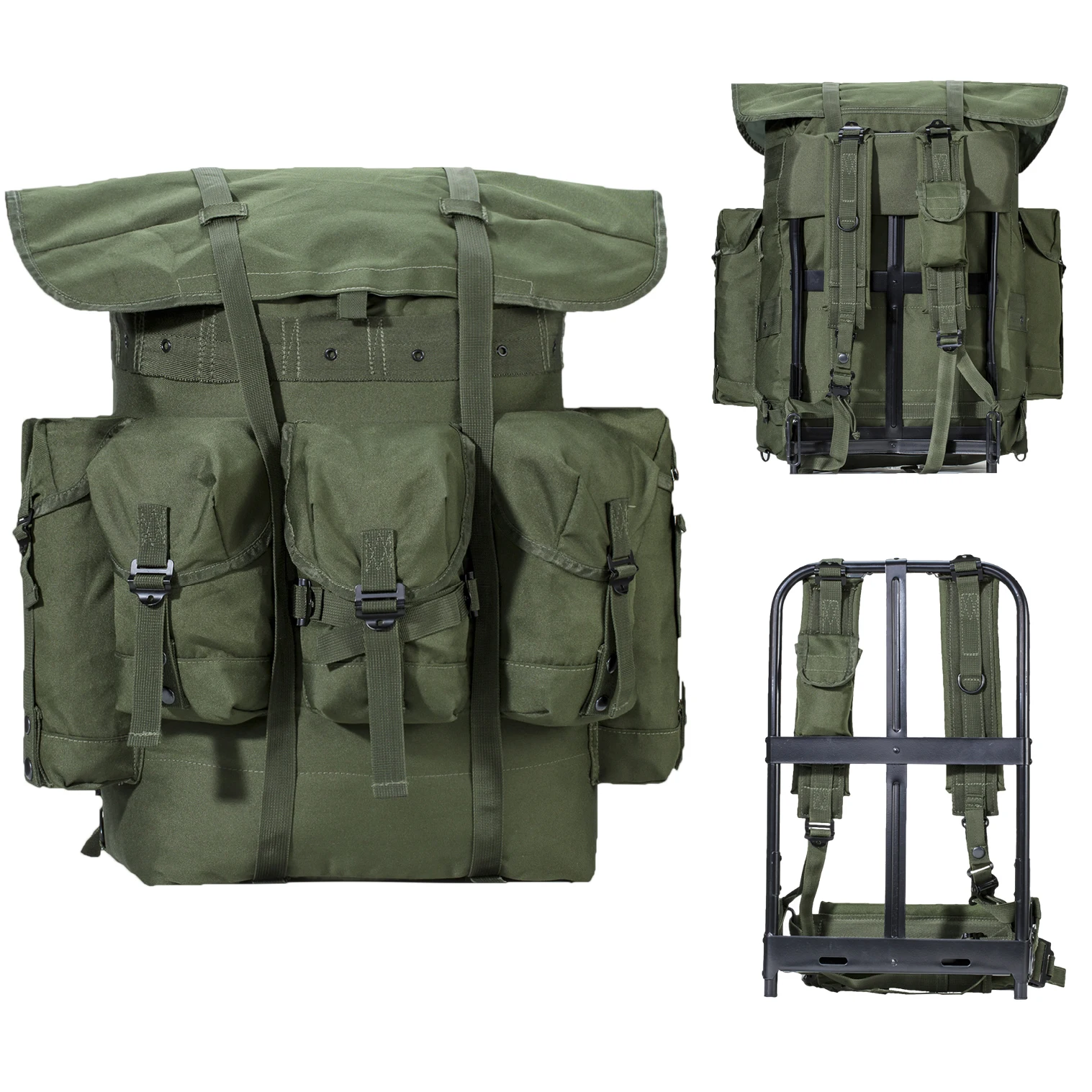 Austrian Olive Drab ALICE Rucksack Army Surplus Backpack Bag Hiking Bushcraft 