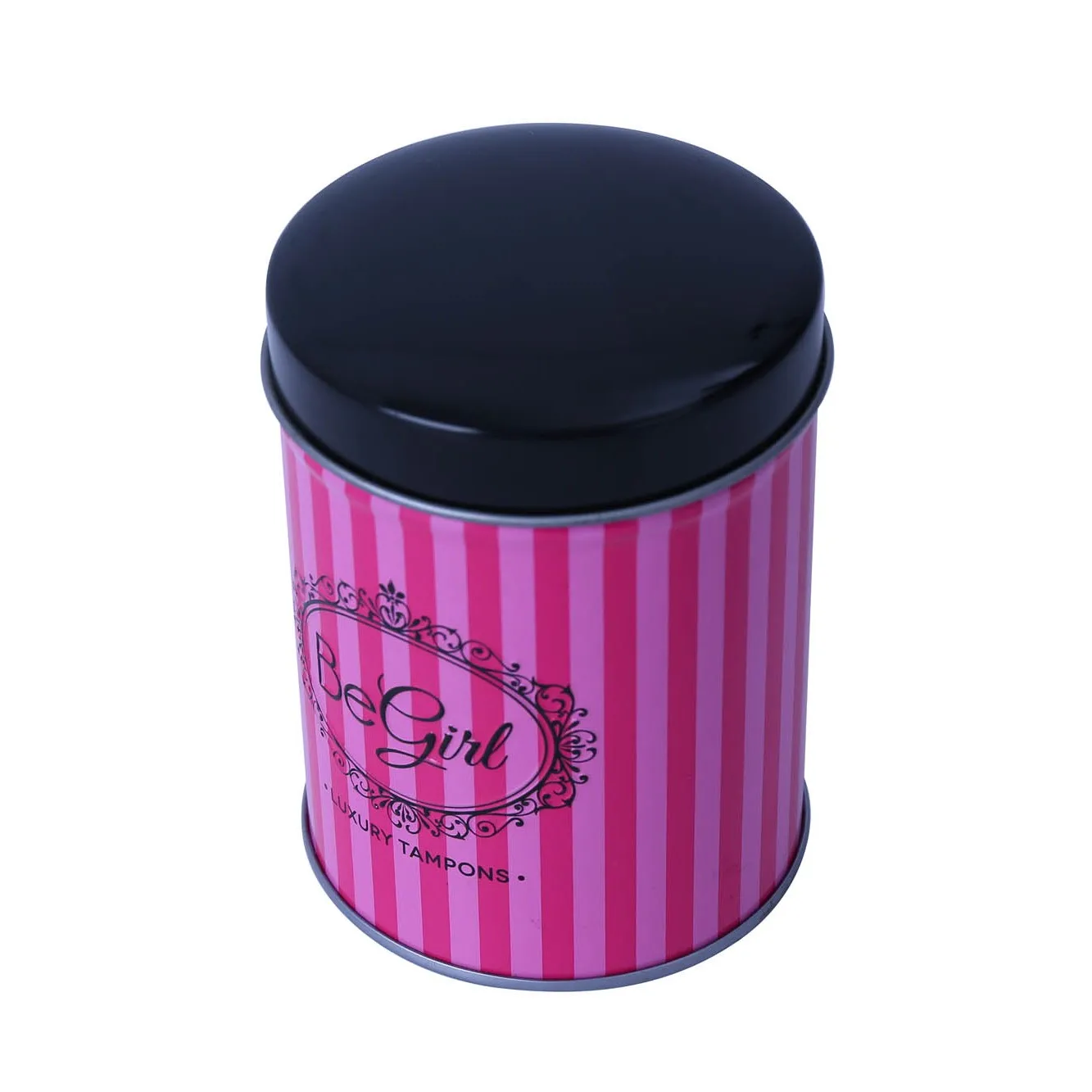 Wholesale customized bulk tea caddies round coffee can round  tin box packaging for  personalized food use coffee can