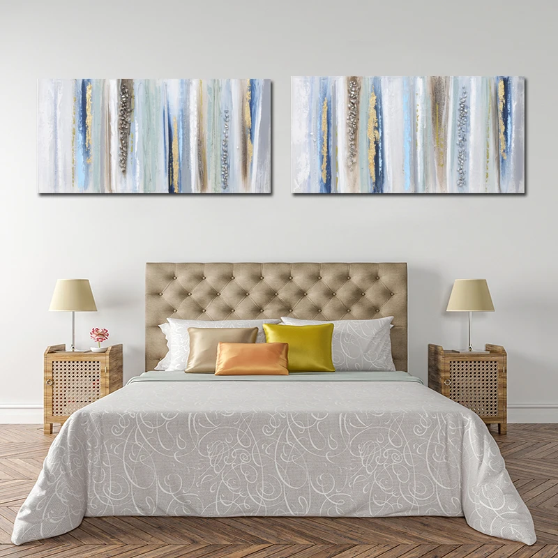 Hand Painted Canvas Decoration Abstract Wall Art Painting Picture For
