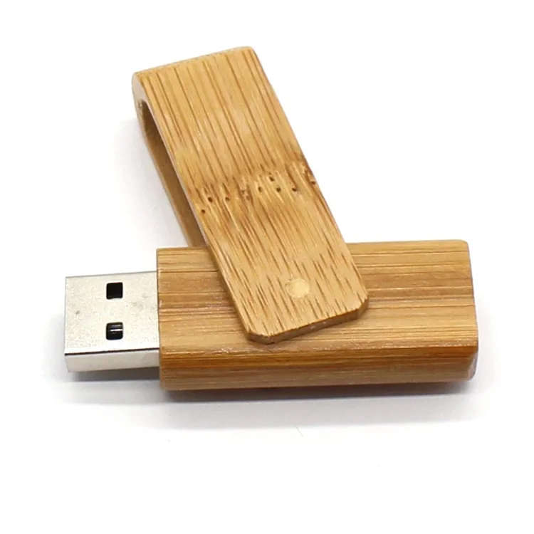 Wooden Swivel USB Flash Disk Drive 4Gb 8Gb 16Gb 32Gb 64Gb 2.0 Usb Memory Stick - ANKUX.COM