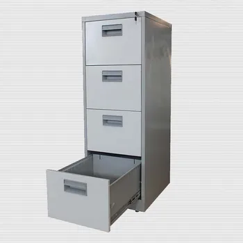 Knock Down Office Furniture 4 Drawers Stainless Ducoment Storage