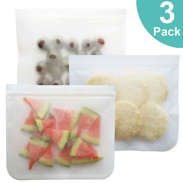 Freezer Safe Bpa Plastic Free Ziplock Extra Thick Leakproof Reusable