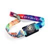 Silkscreen printing rfid woven wristband for tracking