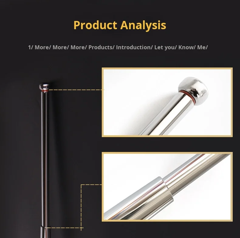 Ultra-heavy Extension Pole Multi-functional Impact System Tactical Hiking Stick with Foldable Accessories