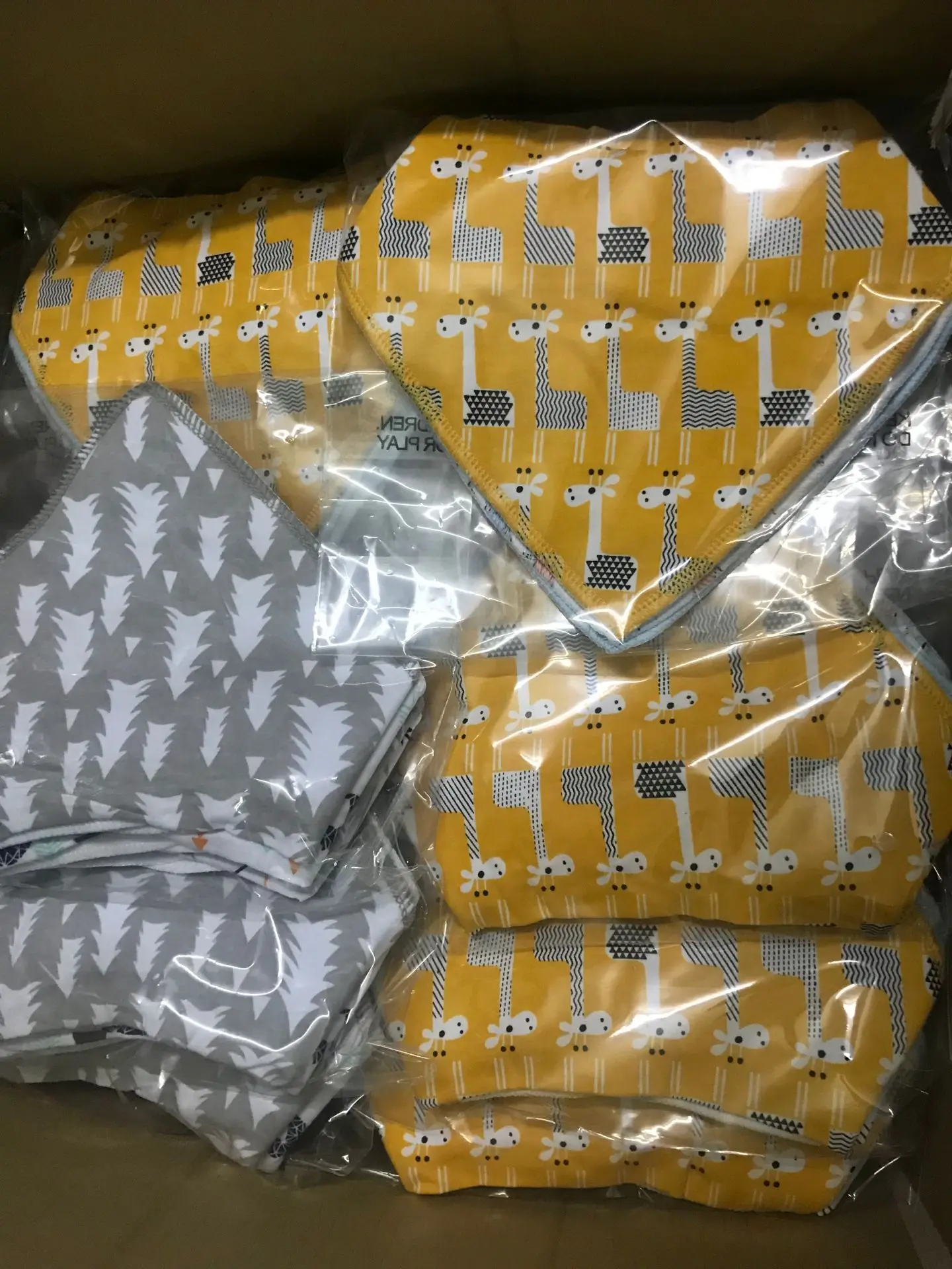 In Stock 10 Pack 100 Organic Cotton Fashion Design Absorbent