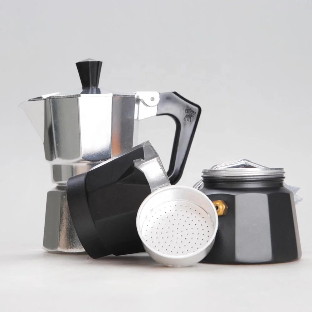 High Quality 6 Cups Italian Style Stove Top Portable Aluminium Coffee