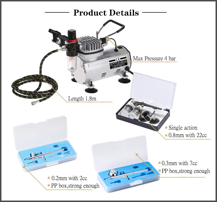 LinhaivetA hobby air brush gun mini airbrush machine compressor tanning kits