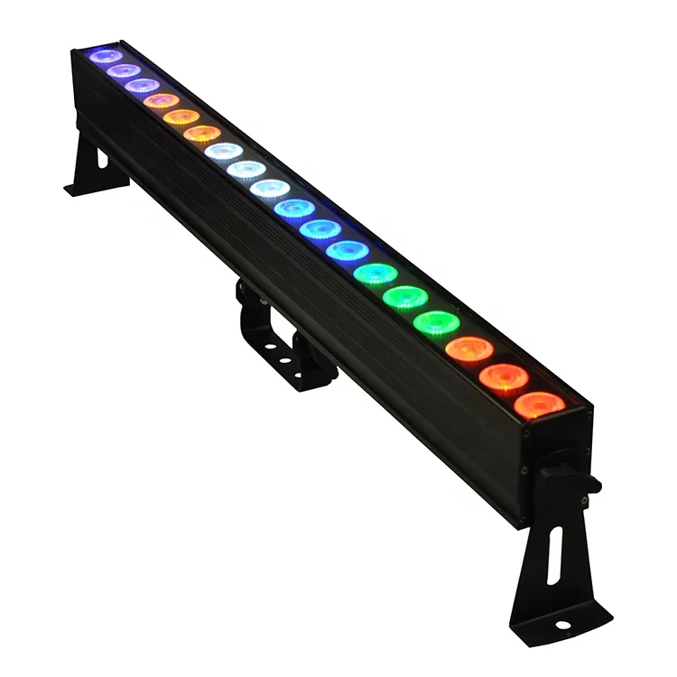 LED Bar Wash Stage Light 18x15W RGBWAUV 6in1 Length 1000mm 6 Segments Dot Matrix