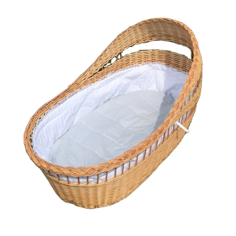 wicker cradle bassinet