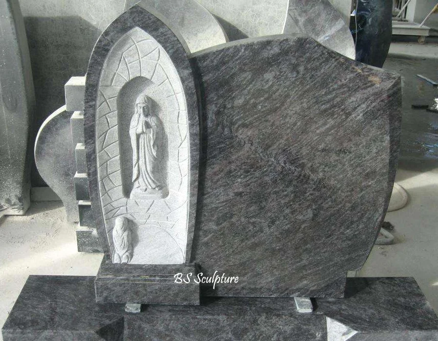 Luxurious Granite Virgin Mary Statue Tombstone Gravestone Monument ...