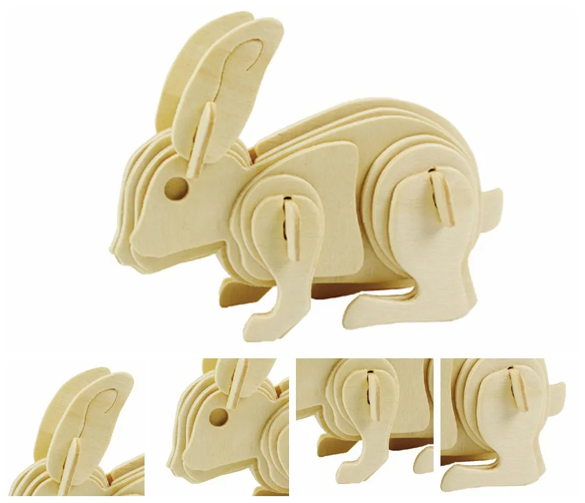 Wooden 3D puzzle