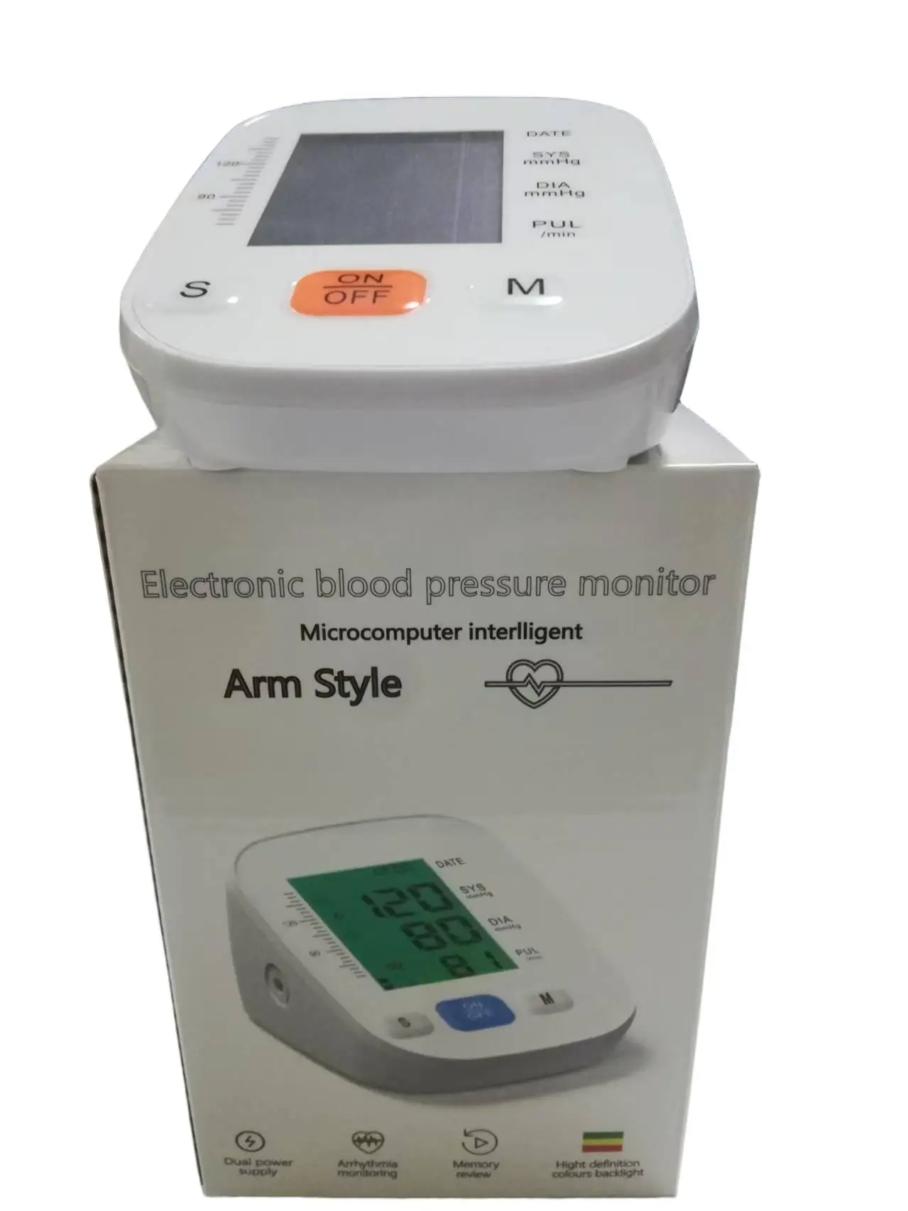 Digital Automatic One-Touch Blood Pressure Monitor with Voice Broadcast ...
