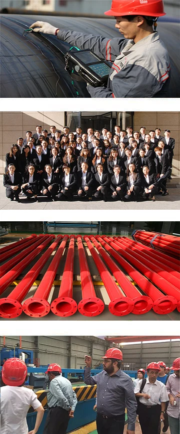 UL Certificate A795 Red Painted Steel Pipe Red Powder Coated Fire Fighting Steel Pipe