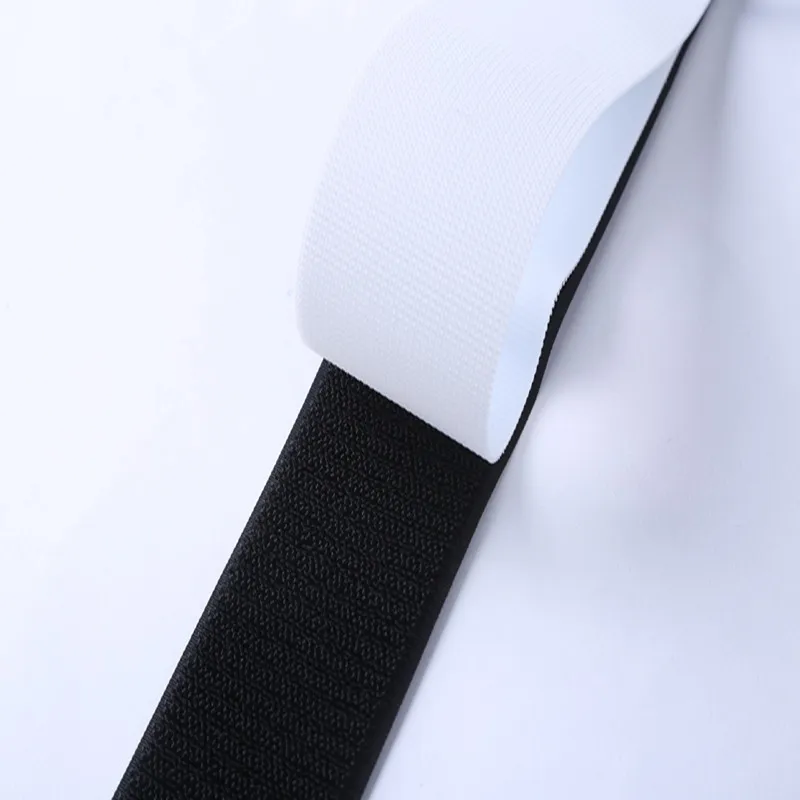 2 Inch Adhesive Black Hook And Loop Tape 5 Yards Heavy Duty Strips