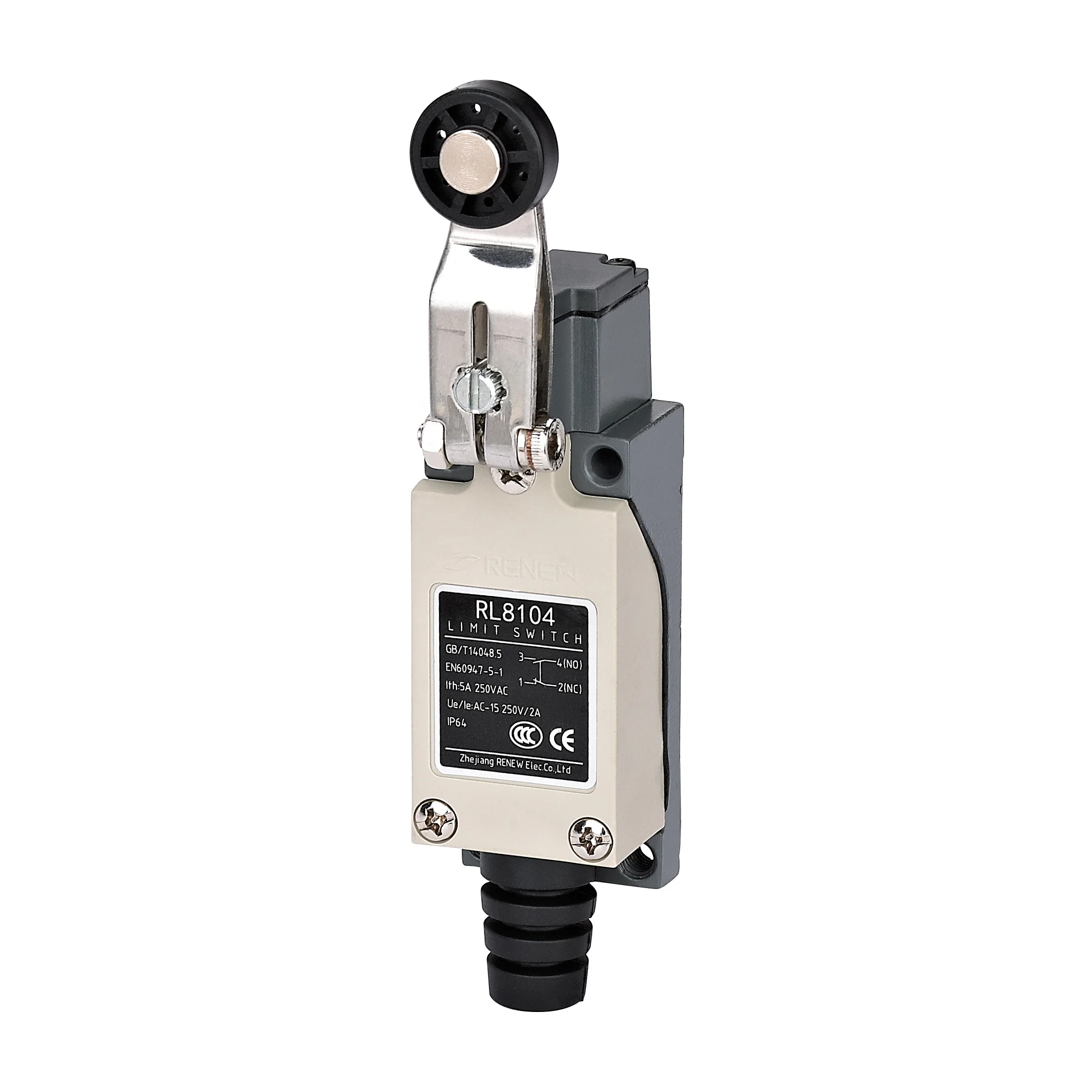 Customized Roller Lever Travel Switch RL8104 Zinc Alloy Cover