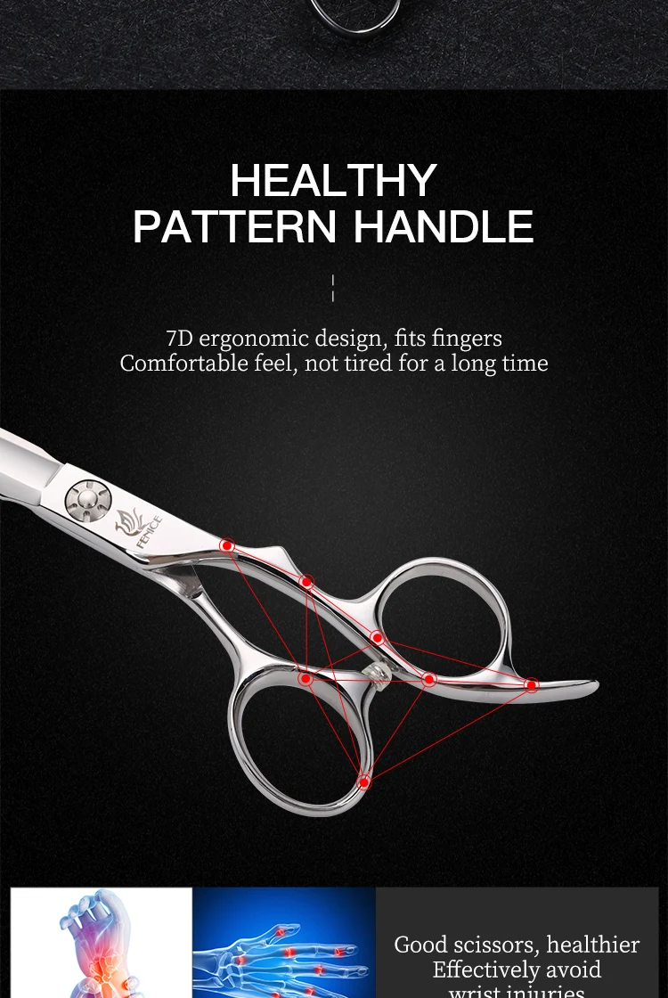 Japanese Stainless Steel Hairdressing Scissors Sets for Professional Cutting and Thinning