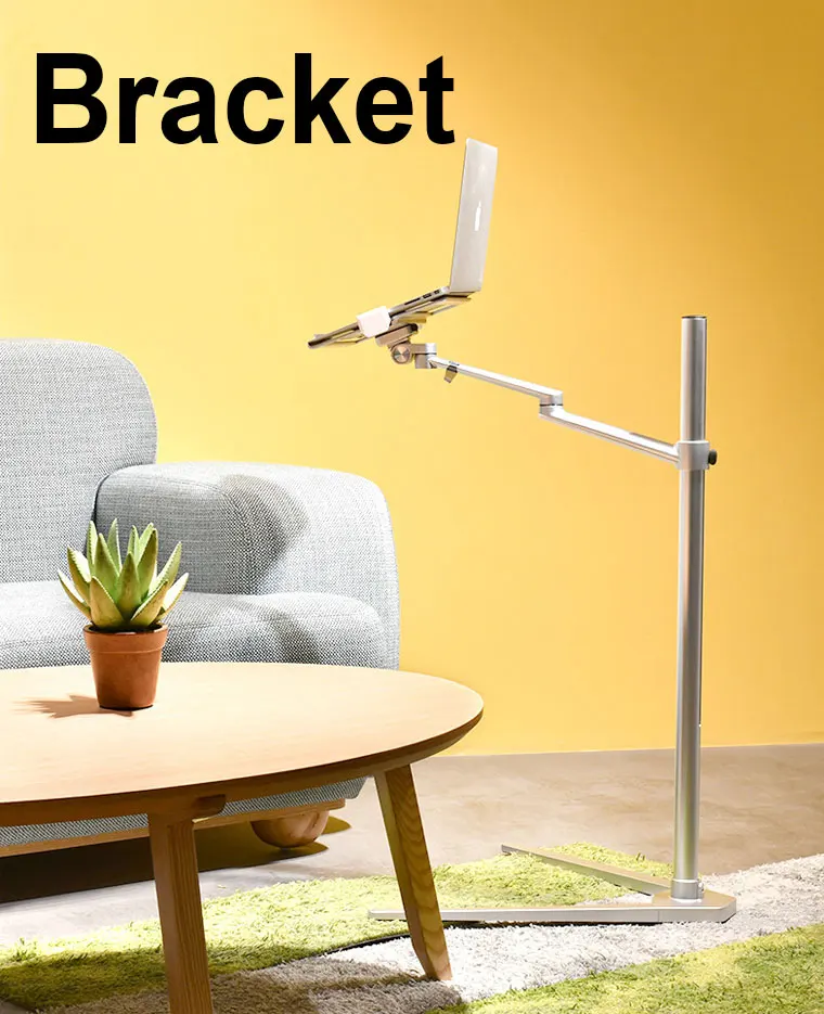 Aluminium Ergonomic Floor Stand For Laptop,Smartphone And Tablet,Height