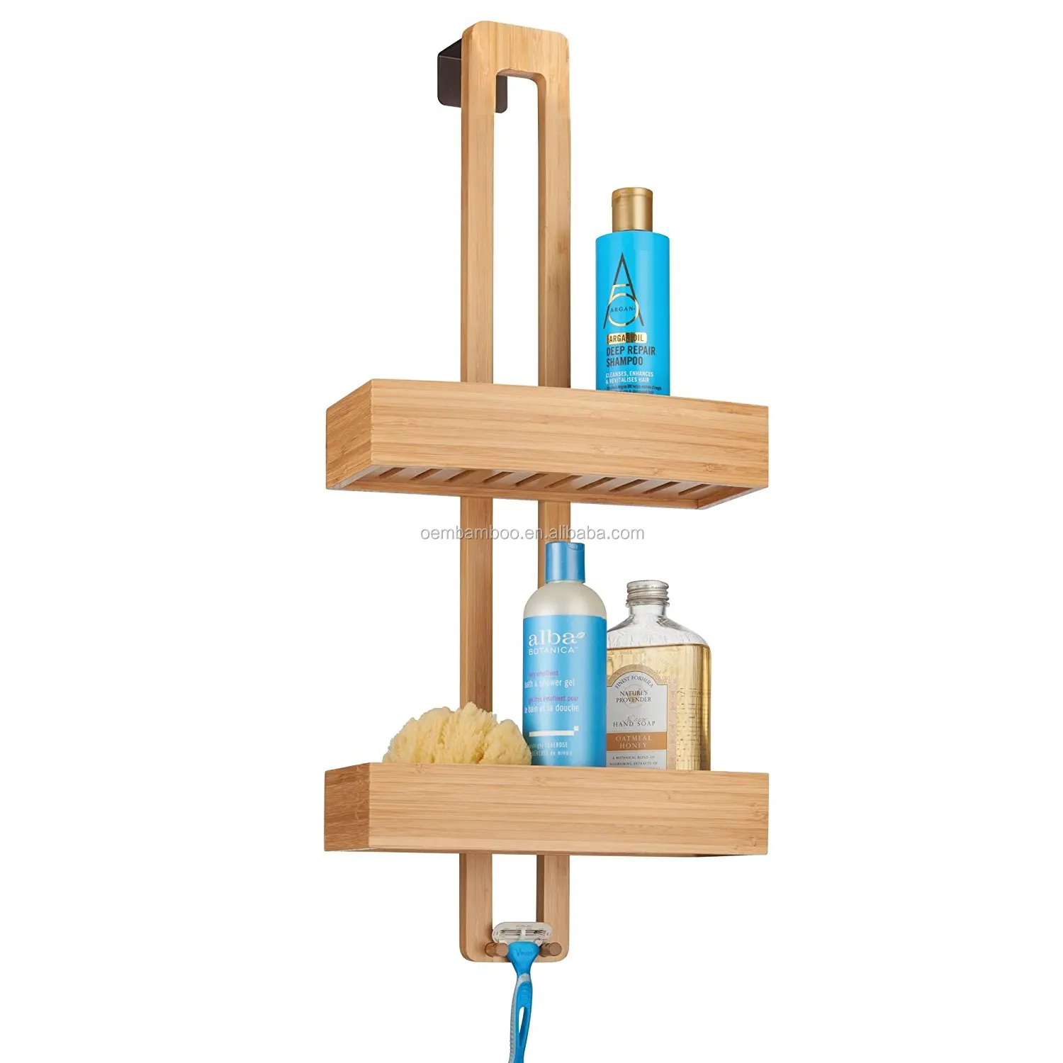 Honey-Can-Do Bamboo Hanging Shower Caddy 