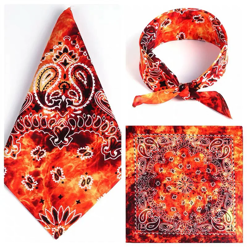 Fashion Custom Printed Cotton Bandana Cheap Top Quality Square Bandana