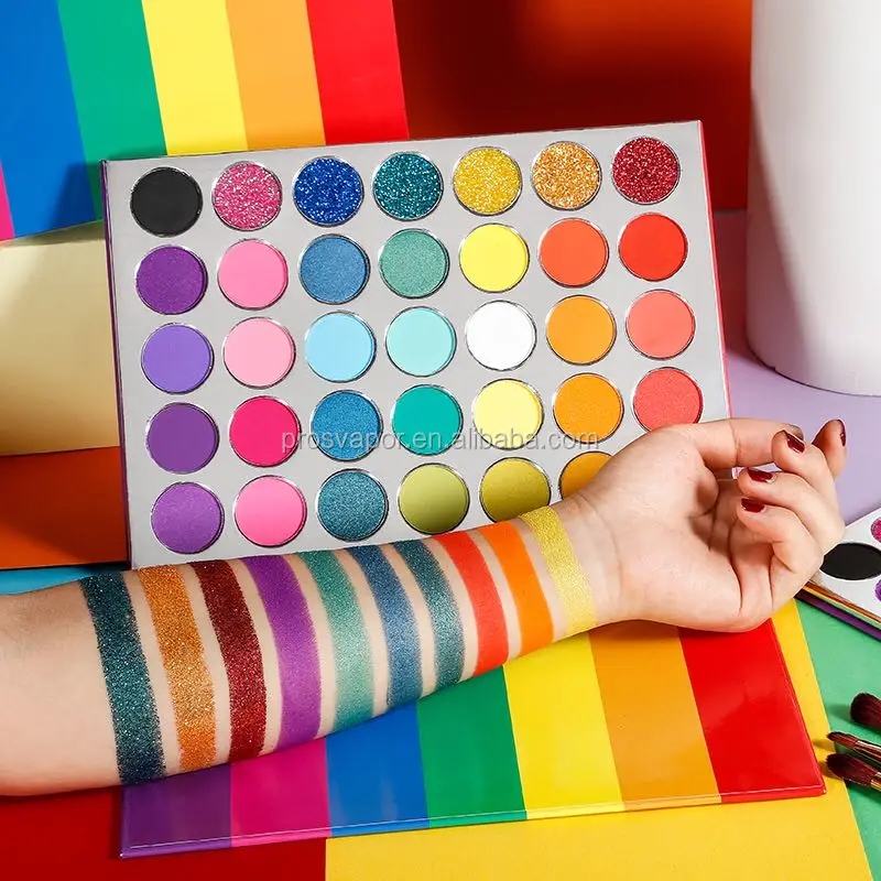 Private Label Cosmetics Makeup 35 Colors Eye Shadow Palette No Brand