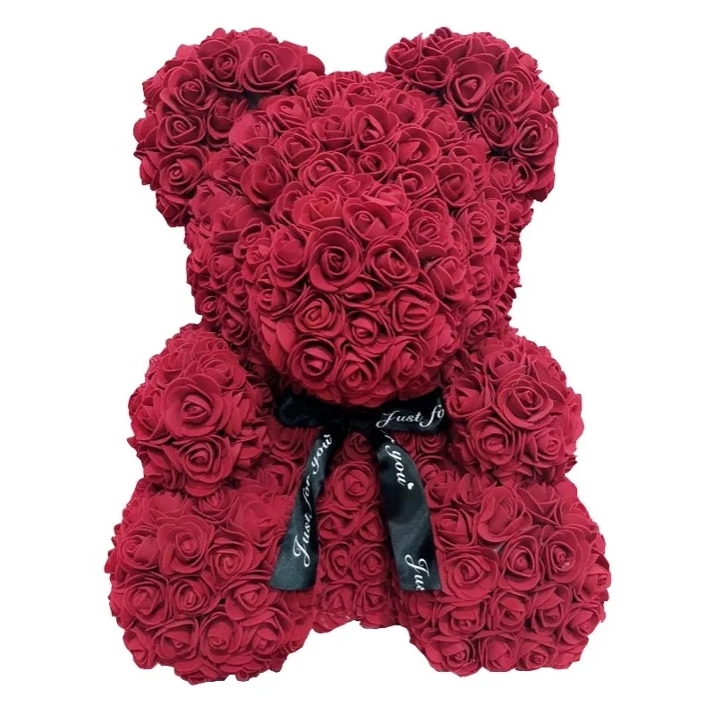 rose teddy bear box