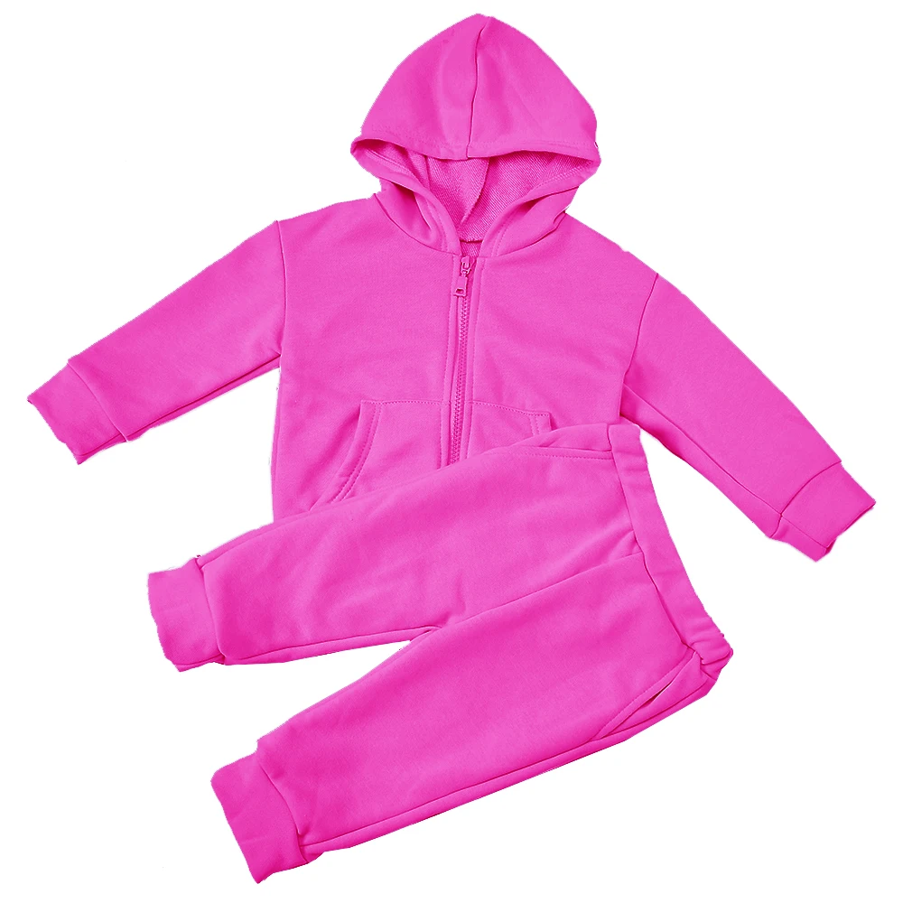Girls' Clothing Sets Joggers Outfits Kids Sportswear Winter Two Piece