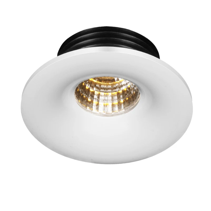 Round Cut Out 35mm Indoor Compact Cob Lights Led Down Light For Small Space 3W downlight