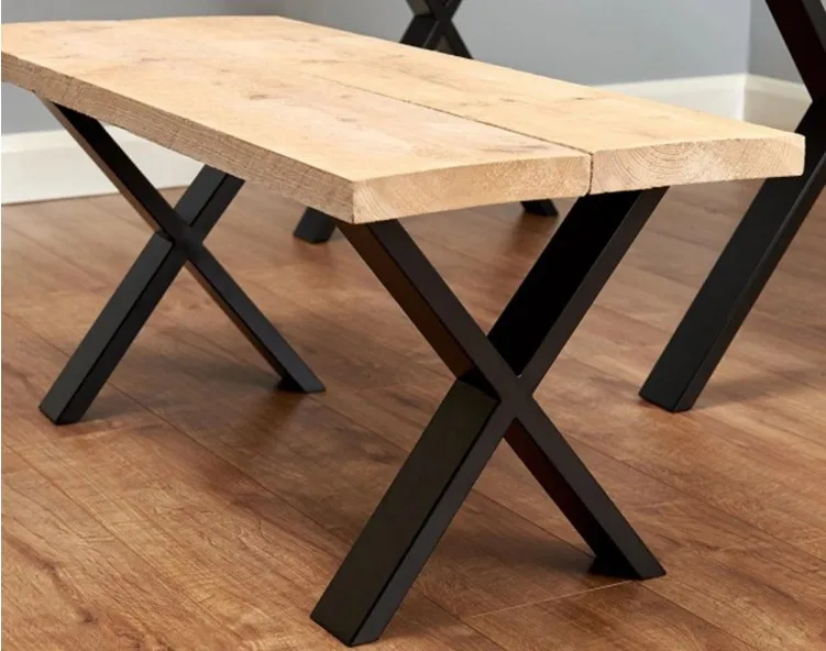 x 形金属桌腿铁艺交叉 piato 板凳腿 x型软钢板凳腿