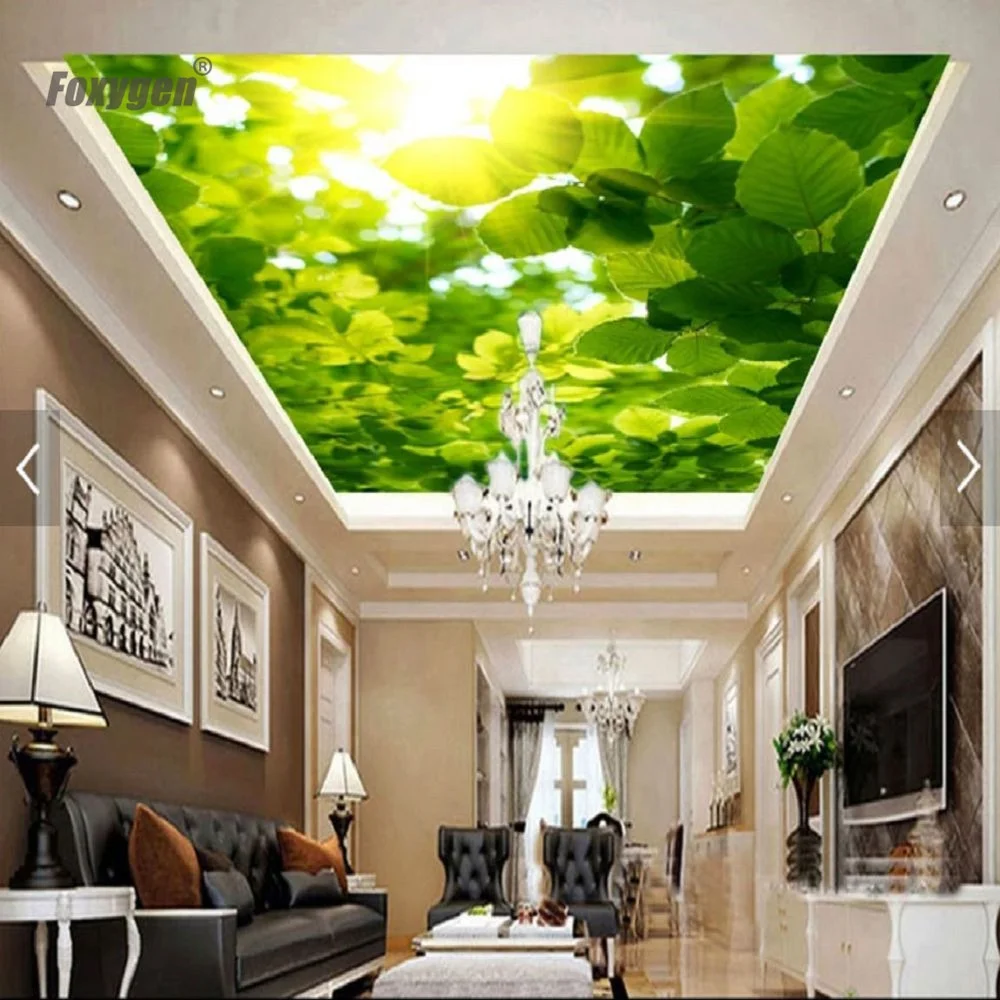 Лучшие пвх потолки. Прозрачный потолок. Листья на потолке. Лист потолочный. Печать на прозрачном потолке.