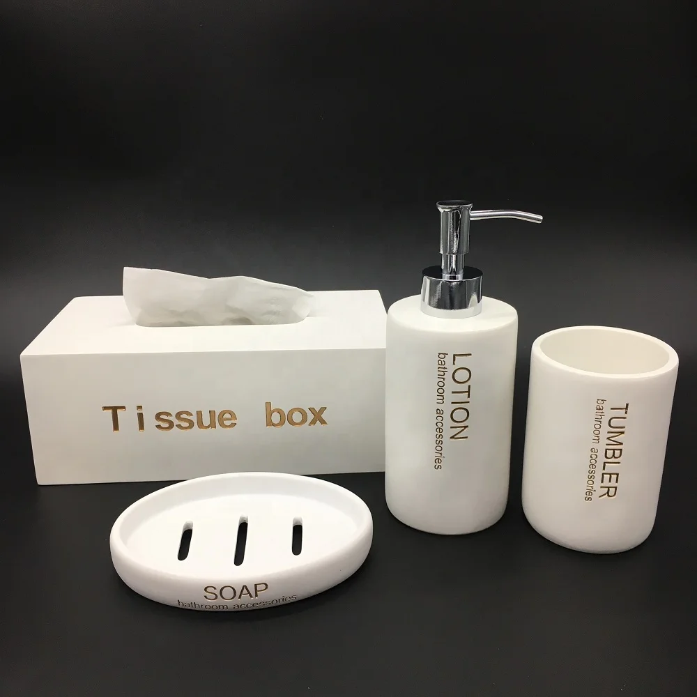 Grey Sandstone Resin Hotel Accessory Bathroom Set Buy Hotel Bathroom