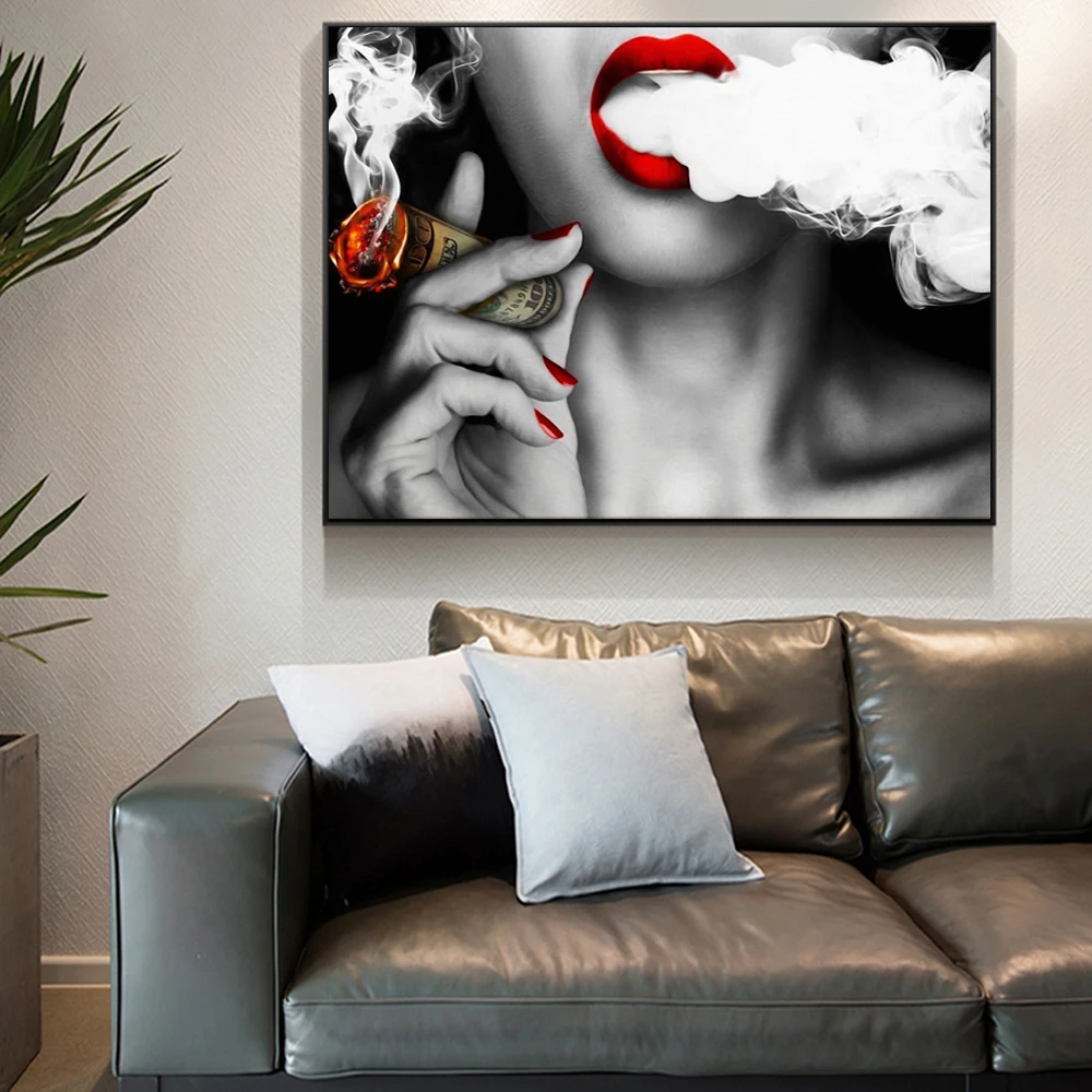 Tank Girl Smoking HD Canvas prints Painting Home decor Picture  Wall art Poster 