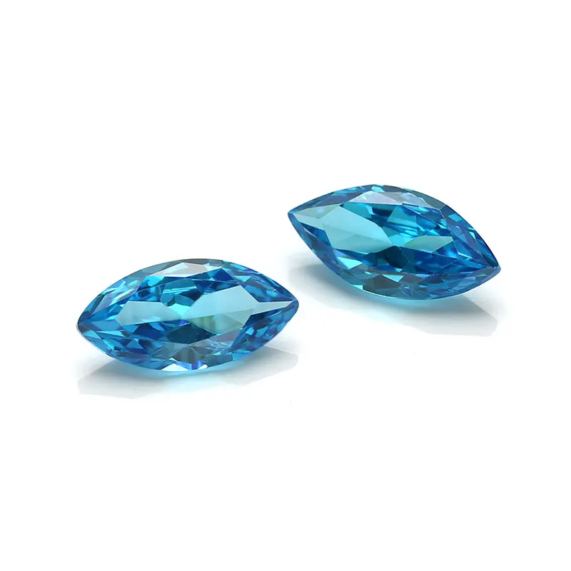 Messi Loose Gemstones Marquise Cut Aquamarine Cubicジルコニア