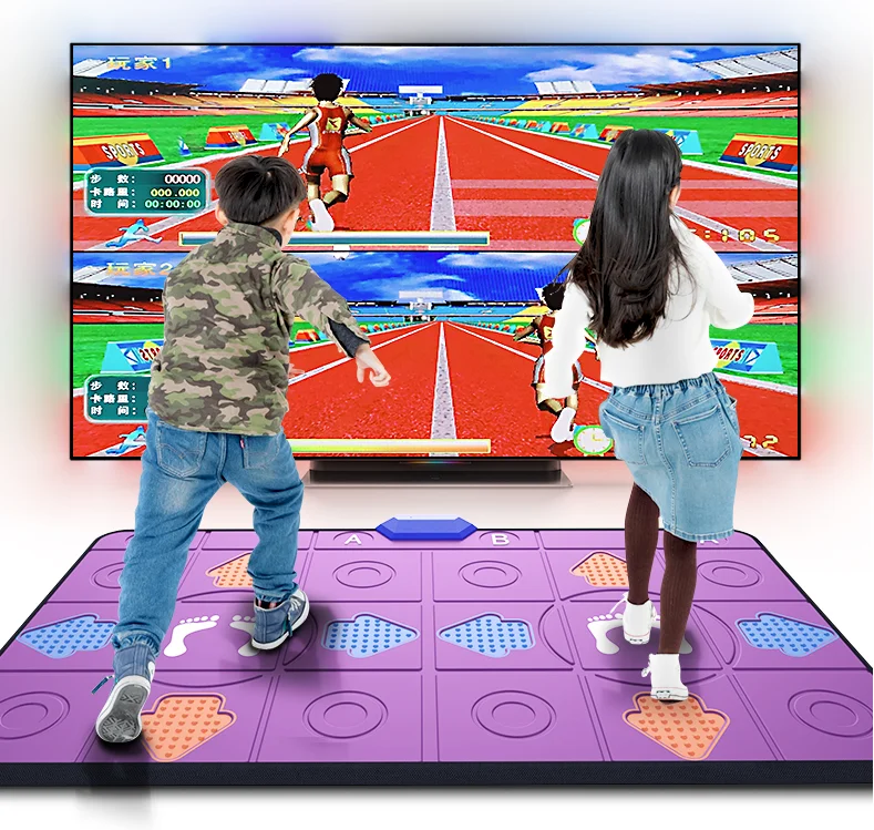 
2020 NEW Dance Mat HDMI 1080P Wireless Dance Pad Video Game For Home TV Girl Kids Favorite Built-in & Downloadable Video Music 