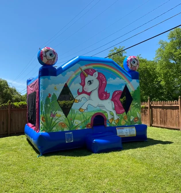 Multiplay Inflatable Unicorn Bounce House Bouncer Combo With Jumper