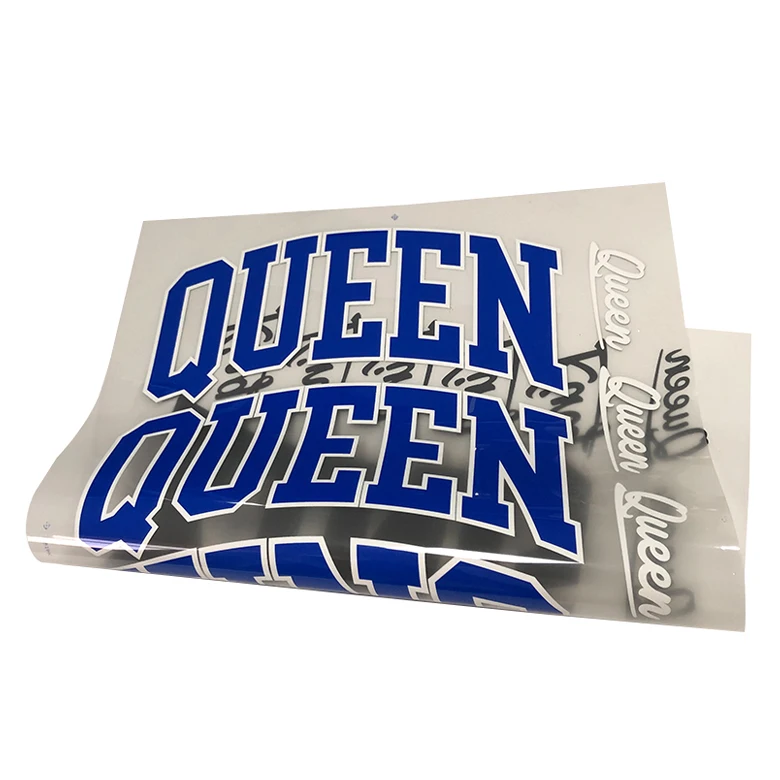 2021 digital printing iron on sticker custom heat transfer logo for clothing