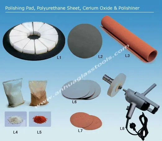 Polishing Pad, Polyurethane Sheet, Cerium Oxide & Polishiner