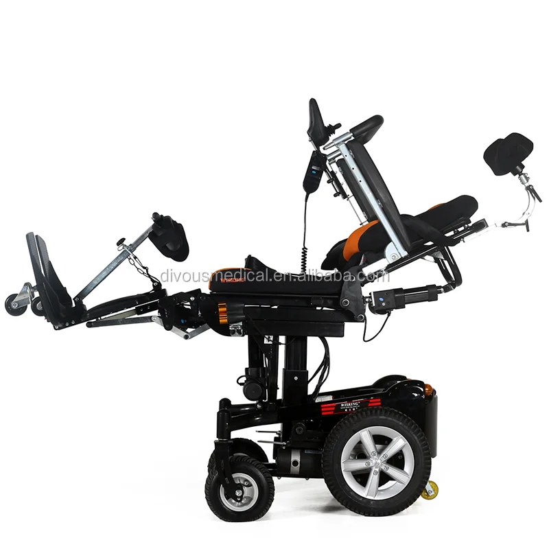 Handicapped Power Standing Wheelchair Automatic Stand Up Wheelchair