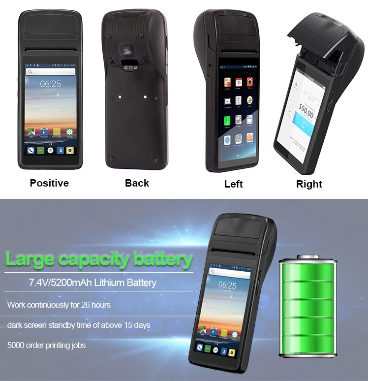 all in one handheld pda printer