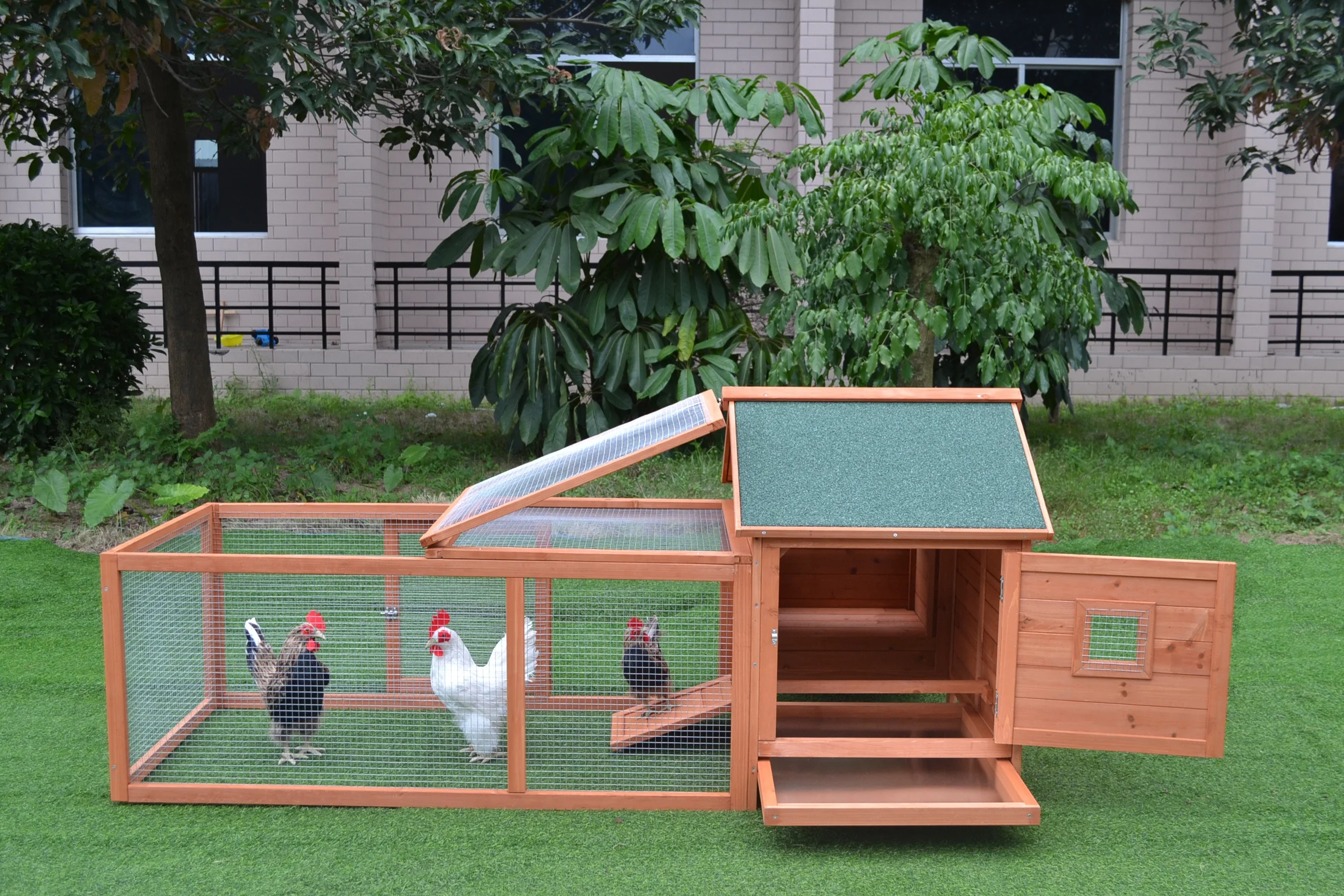 Wooden Chicken Coop Hen House Buy Wooden Chicken Coop With Metal Tray