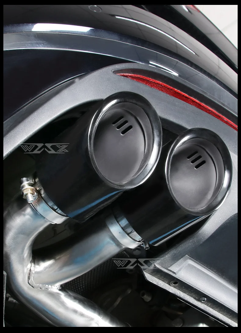 Performance Exhaust Tail Pipe with Carbon Fiber Tip Dual Exhaust Tips For VW Touareg 2018-2022`Carbon Fiber Muffler Tailpipes