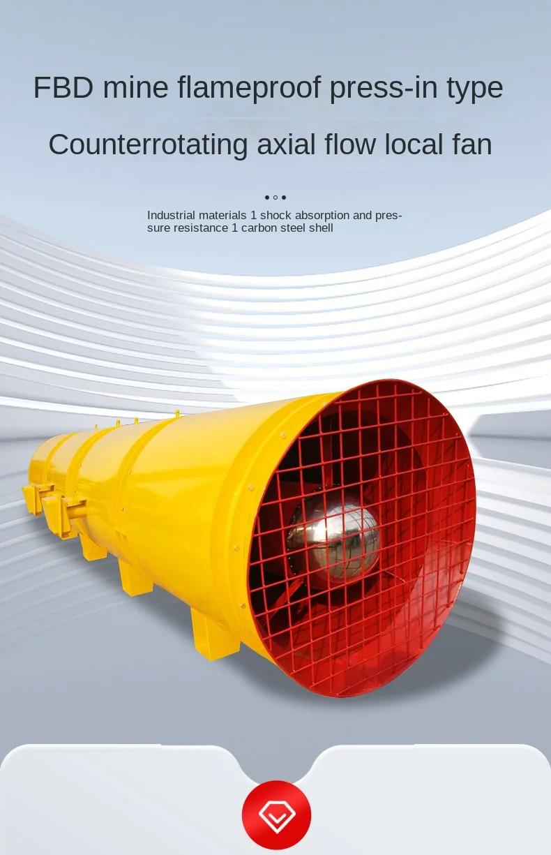 Explosion-proof Mine Tunnel Fan, Axial, Centrifugal - detail 2