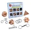 8 in ONE Kongming Luban Lock & Metal Wire IQ Puzzle Chinese Traditional Toy Unique IQ teaser educational toys