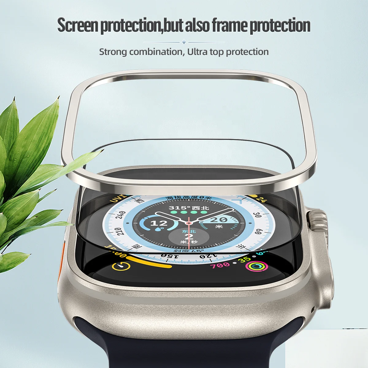 Blueo Titanium Frame For Apple Watch Ultra Buy For Apple Watch