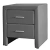 2014 modern 2 Drawer design nightstand bedroom bedside table black WSS909