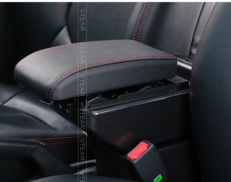 Vtear For Suzuki Vitara Brezza Armrest Leather Usb Interface Storage ...